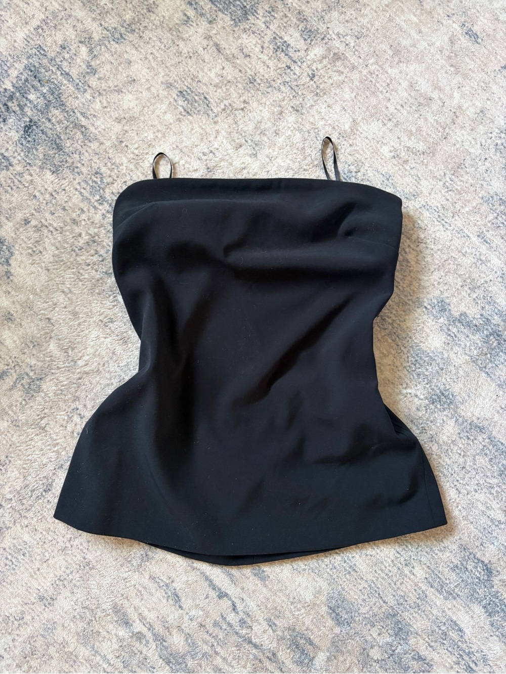 OAK + FORT Black Strapless Dress/Top